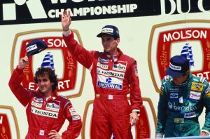 Prost and Senna on podium