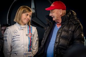 Susie Wolff and Niki Lauda...